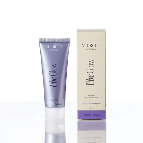 MIXIT Ube Glow паста-гель зубная д/нежного отбеливания снежная черника 75мл