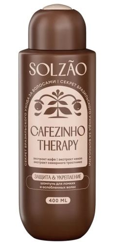 SOLZAO шампунь д/волос укрепление и защита от ломкости 400мл