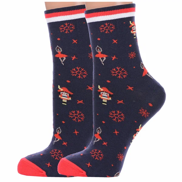 Носки женские С2215 синий р.23-25