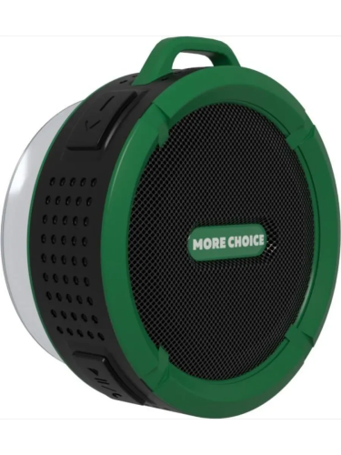 MORE CHOICE колонка Bluetooth 5,0 3W 300mАч зеленая mini BS10
