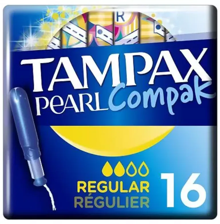 TAMPAX Сompak pearl тампоны с аппликатором regular duo 16шт_