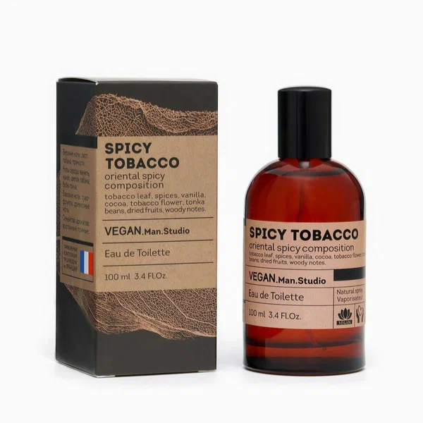 VEGAN MAN STUDIO туалетная вода д/мужчин spicy tobacco 100мл