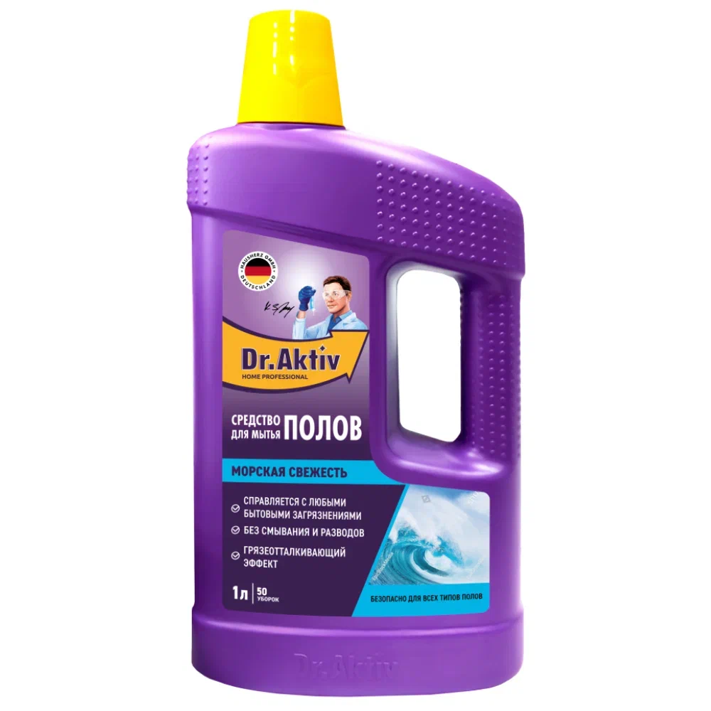 DR.AKTIV средство д/мытья полов морская свежесть 1л