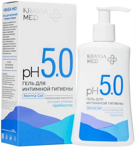 KRASSA MED гель д/интимной гигиены норма 250мл
