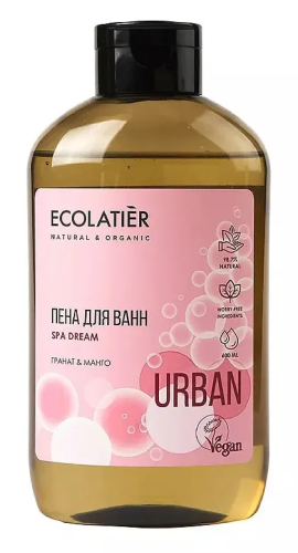 ECOLATIER Urban пена д/ванн гранат и манго 600мл