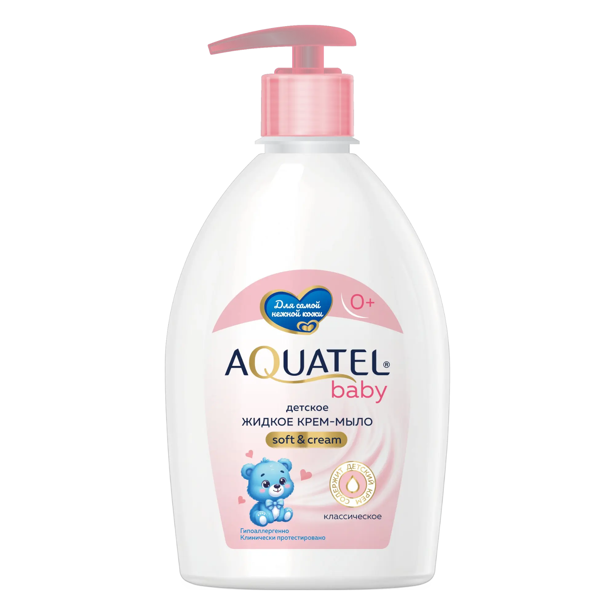 AQUATEL Aquatel Baby крем-мыло жидкое классическое 500г