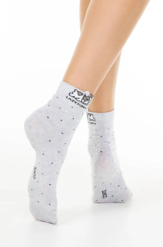 CONTE носки женские с пикотом 17С-183СП 252 св.серый р.36-38