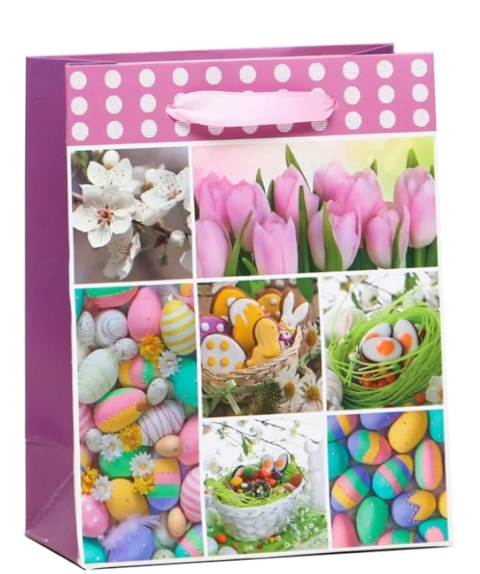 Пакет подарочный ламинированный Пасха 18*23*10см 4704236