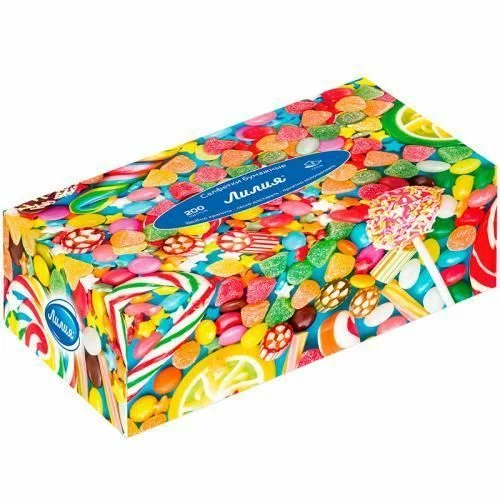 ЛИЛИЯ салфетки бумажные сладости 2сл. 200шт