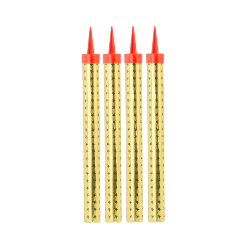 ВЕСЕЛАЯ ЗАТЕЯ свеча-фонтан д/торта 17,5см 4шт 1502-5198