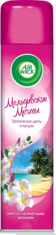 AIRWICK освежитель воздуха мальдивские мечты тропические цветы и пачули 290мл