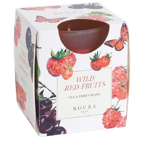 ROURA свеча аромат. в стакане ягоды/фрукты 8,5*7см 333033.134