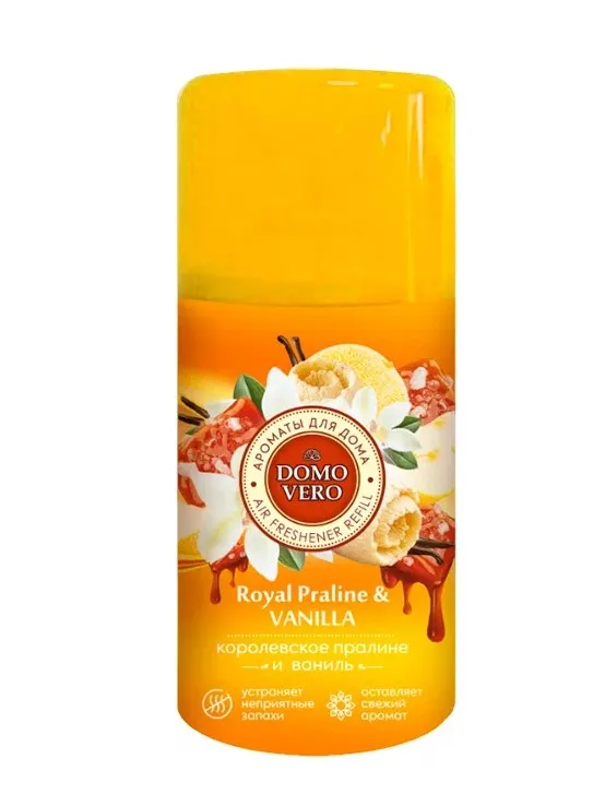 DOMOVERO освежитель воздуха королевский десерт с ванилью см. баллон 250мл