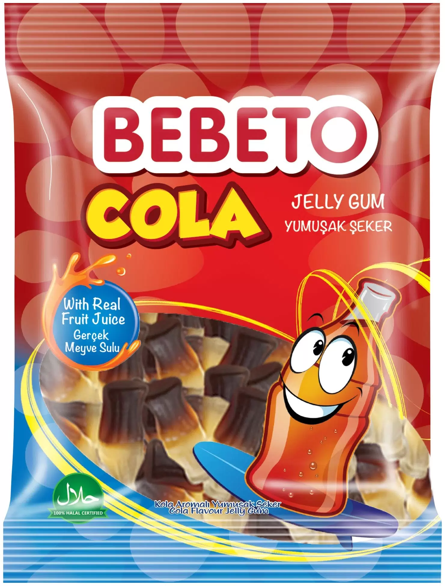 BEBETO мармелад жевательный cola 70г