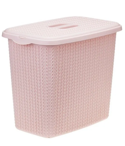 ВЯЗАНИЕ контейнер д/стирального порошка 6л цв.чайная роза М1244/10