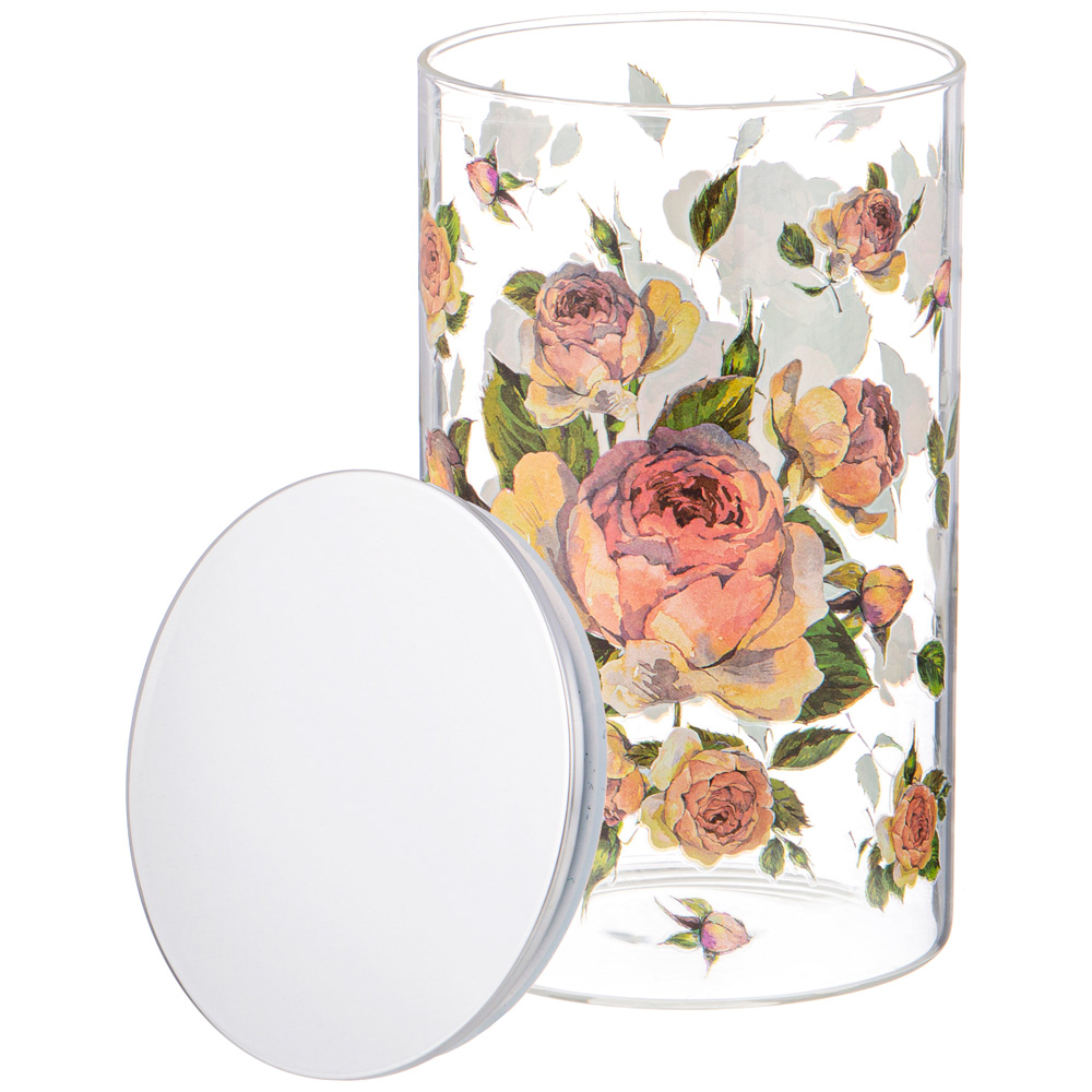 AGNESS Винтаж Пионы емкость д/сыпучих продуктов 1200мл 887-146