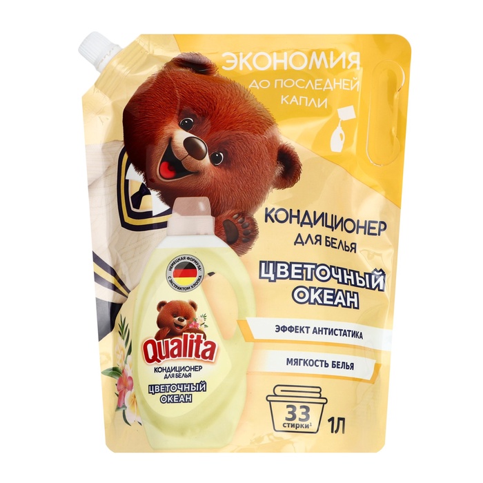 QUALITA кондиционер д/белья flower fantasy мяг.уп. 1000мл (6)