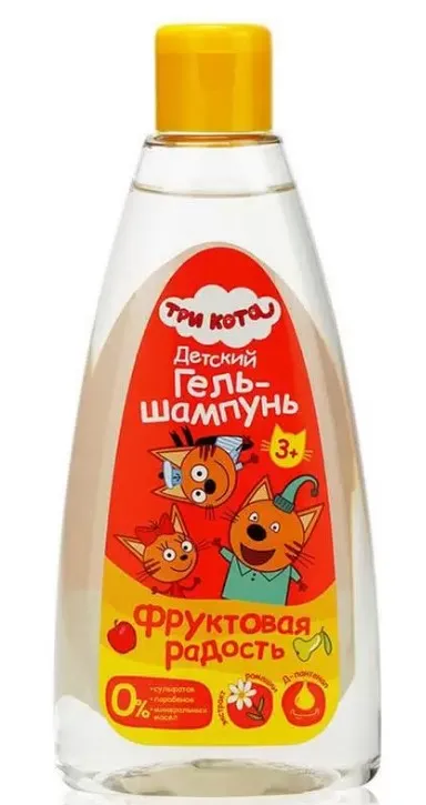 ТРИ КОТА гель-шампунь детский фруктовая радость 250мл