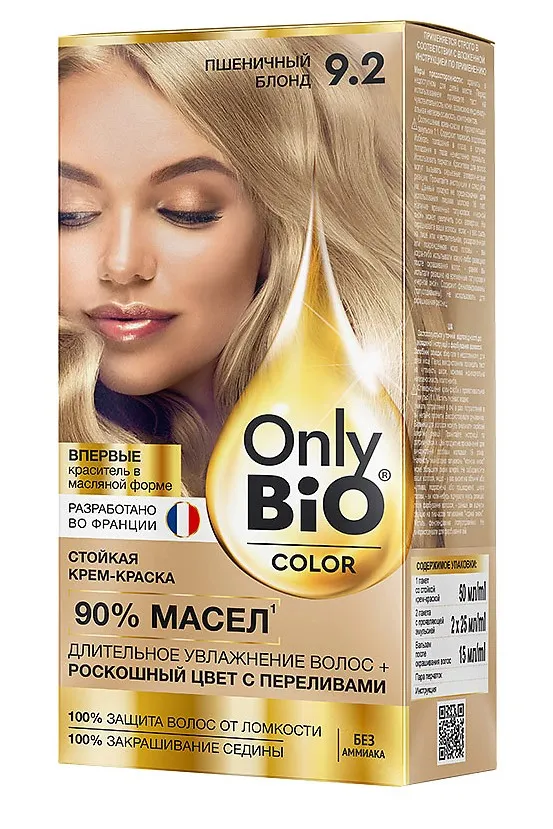 ONLY BIO COLOR крем-краска д/волос стойкая т.9.2 пшеничный блонд