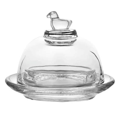 Икорница с крышкой купол прозрачная 7*9*9см 10892951