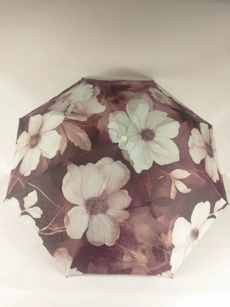Зонт механический Цветы двойной 55см EA231