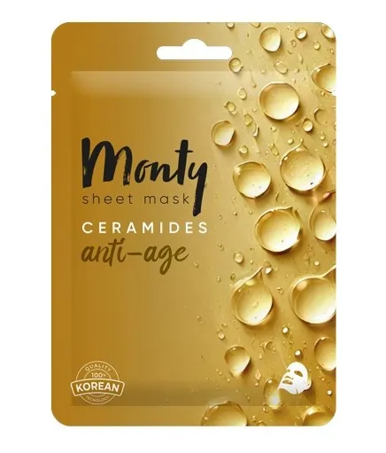 MONTY маска д/лица тканевая антивозрастная церамиды 25мл