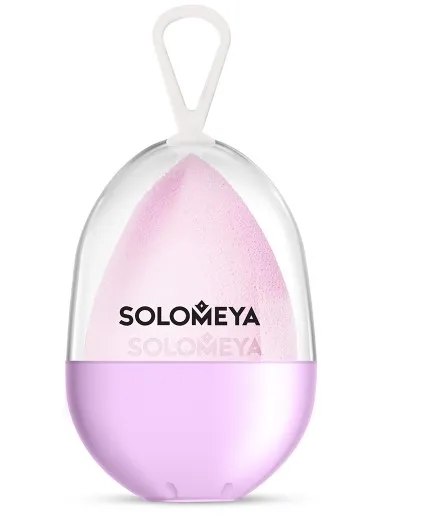 SOLOMEYA спонж д/макияжа косметический со срезом лиловый