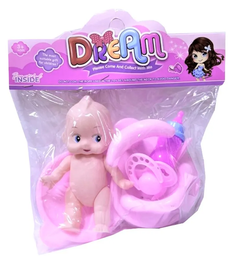 Набор игровой мини-кукла с аксессуарами и посудой д/детей старше 3 лет 1001831