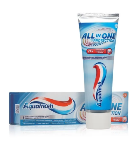 AQUAFRESH паста зубная аll-in-оne рrotection 75мл
