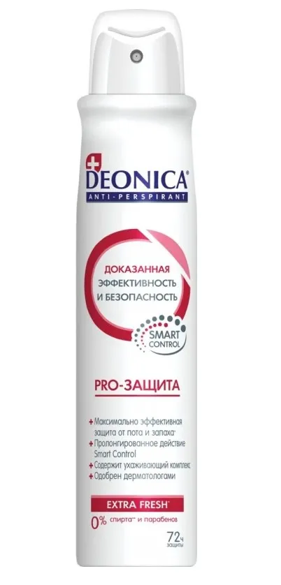 DEONICA антиперспирант жен. pro-защита 200мл спрей