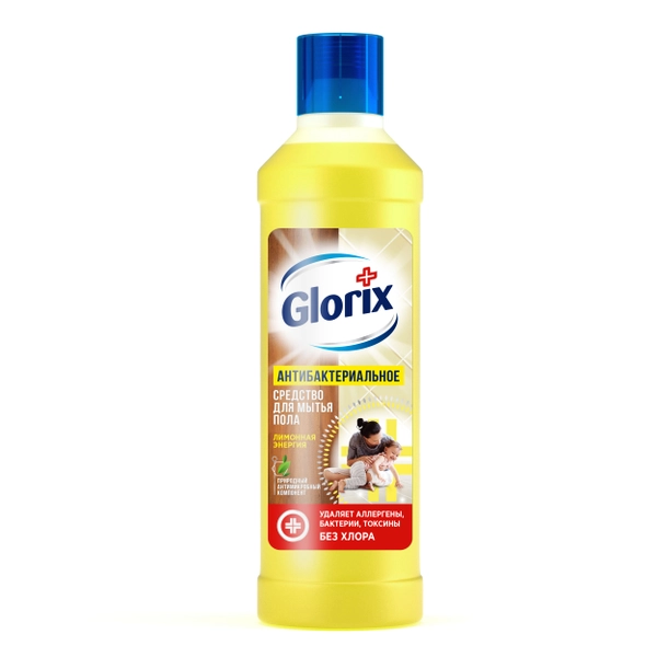 D GLORIX средство чистящее д/пола лимонная энергия 1000мл