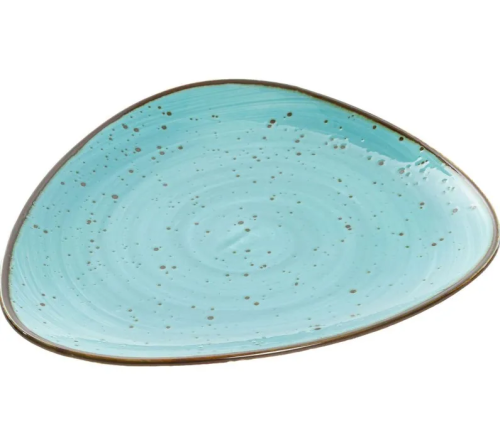 SAMOLD Аэрограф хорека бирюза  тарелка мелкая 27*25см 206-55050