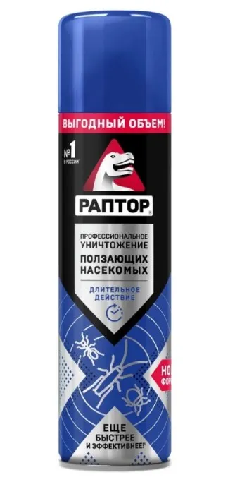 РАПТОР аэрозоль новая формула от ползающих насекомых 455мл