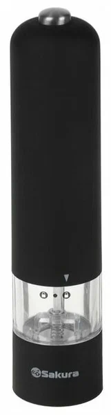 SAKURA Перцемолка керам.механизм, подсветка, черная SA-6640BK