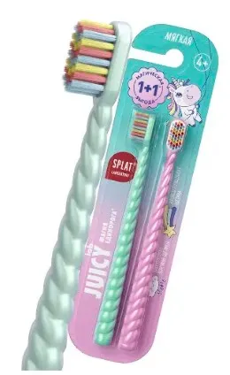 SPLAT Juicy lab набор щеток зубных детских магия единорога 2шт