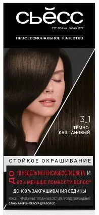 СЬЁСС COLOR краска д/волос т.3-1 т.каштановый