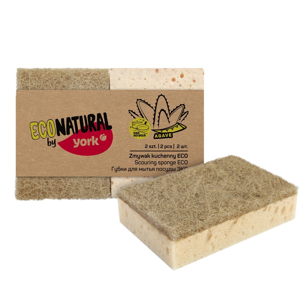 ECO NATURAL by YORK губки д/посуды эко натурал 2шт