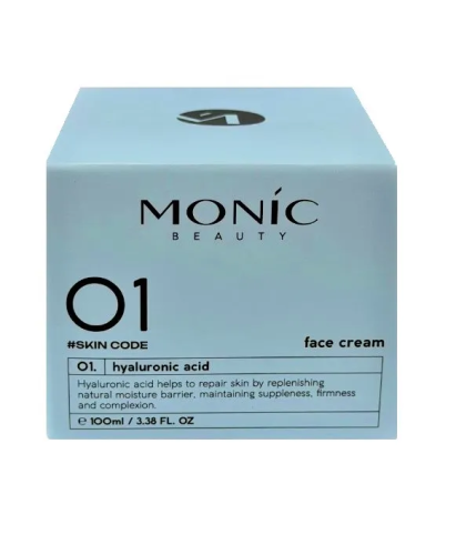 MONIC BEAUTY Skin Code 01 крем д/лица гиалуроновая кислота и аллантоин 100мл