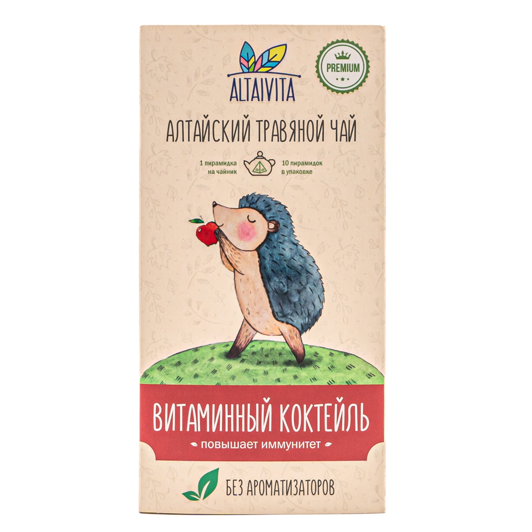 ALTAIVITA чай травяной витаминный коктейль в пирамидках 40г