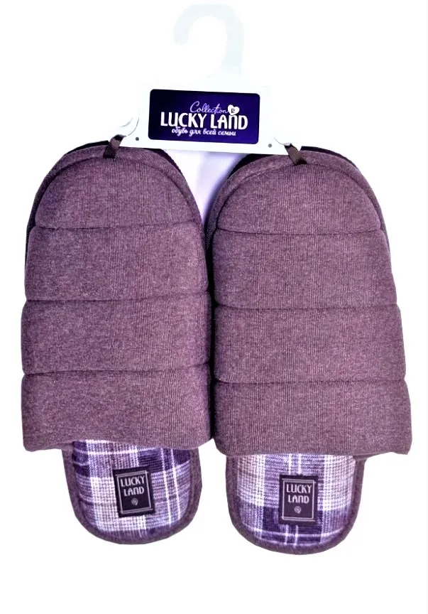 LUCKY LAND обувь домашняя мужская пантолеты 4987 M-CH-C р.45