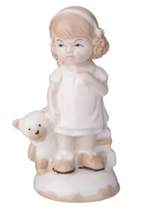 Фигурка девочка с мишкой 5,6*5*12,5см 146-1959