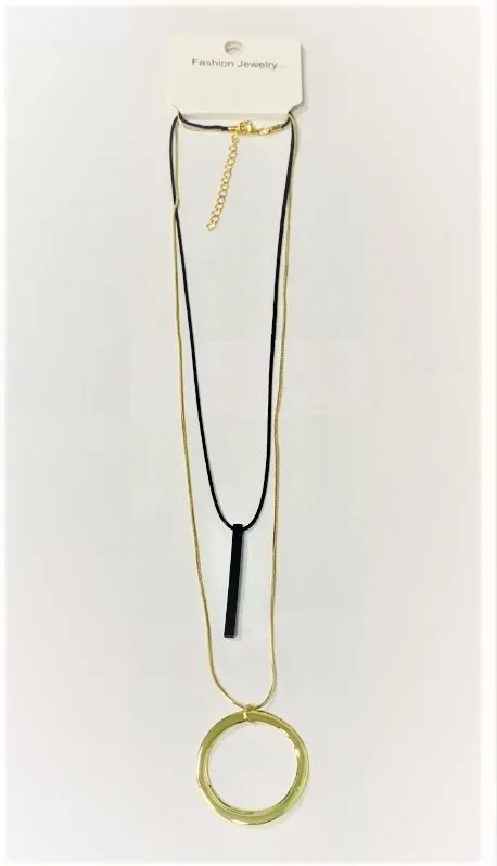 Подвеска на цепочке колечко цв.золото L 230754