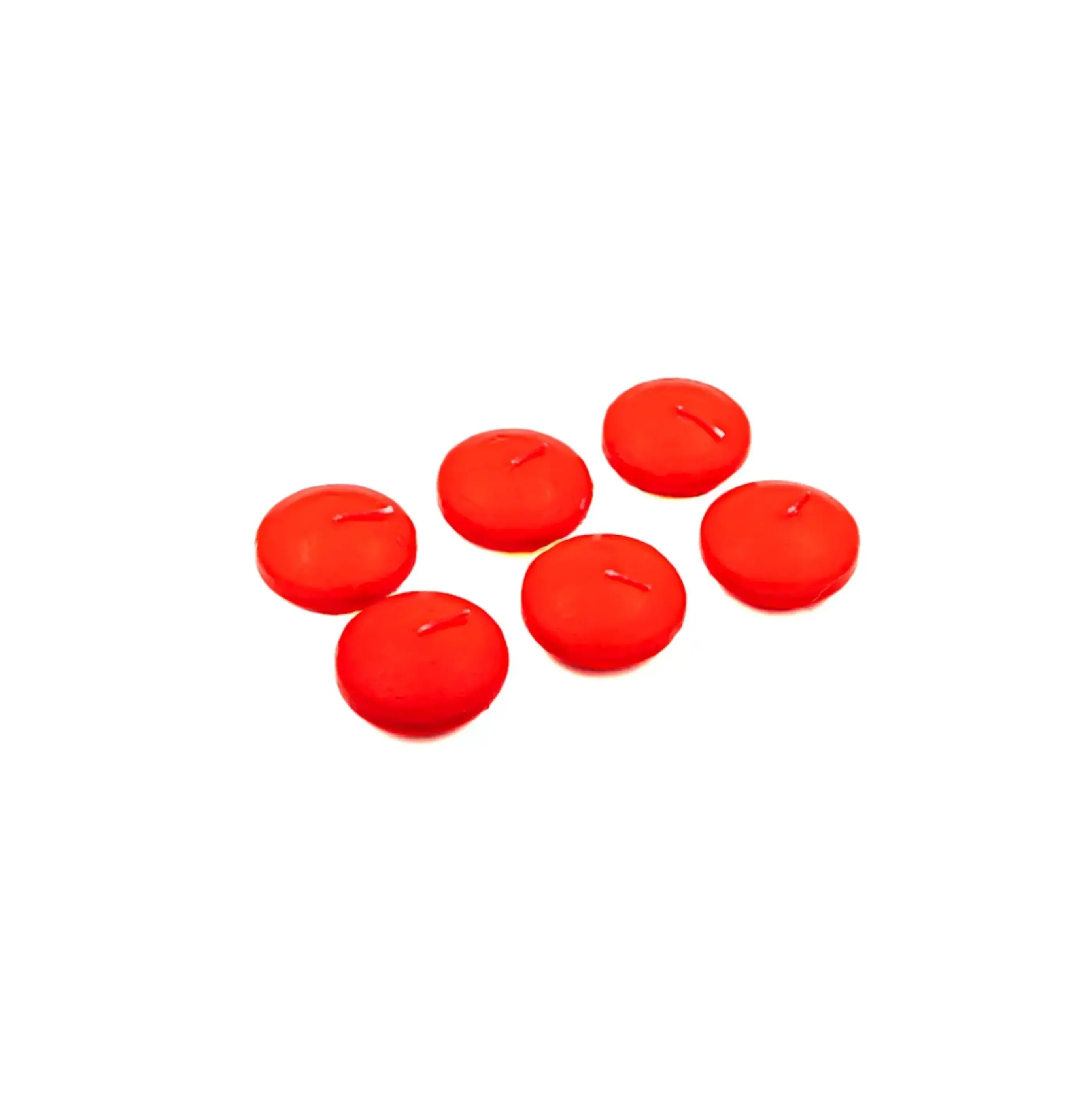 Набор плавающий свечей 6шт белые/красные арт.ED0031