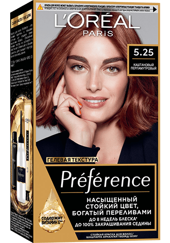 LOREAL PREFERENCE RECITAL краска д/волос т.5.25 антигуа каштановый перламутр