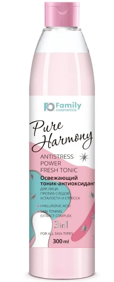 PURE HARMONY тоник антиоксидант д/лица освежающий против следов усталости и стресса 300мл