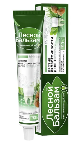 ЛЕСНОЙ БАЛЬЗАМ паста зубная кора дуба и пихта 75мл