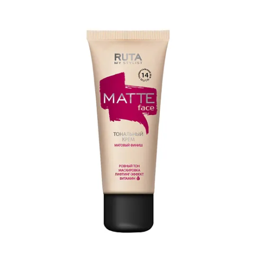 RUTA крем тональный матирующий matte face т.14