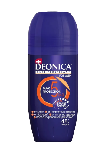 DEONICA FOR MEN антиперспирант 5рrotection 50мл ролл
