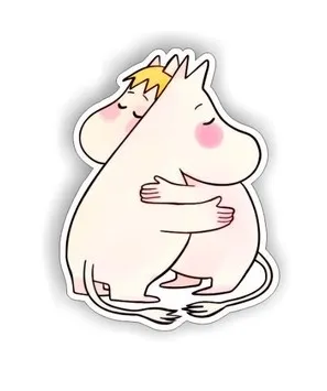 WOODSLOT брошь значок муми тролль br555