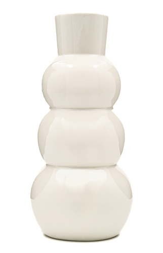 Ваза керамика 21,5см цв.белый глянцевая EL231107875